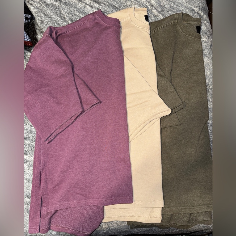 LOT - Men’s Decibel 3 Quarter Sleeve Crew neck size Large